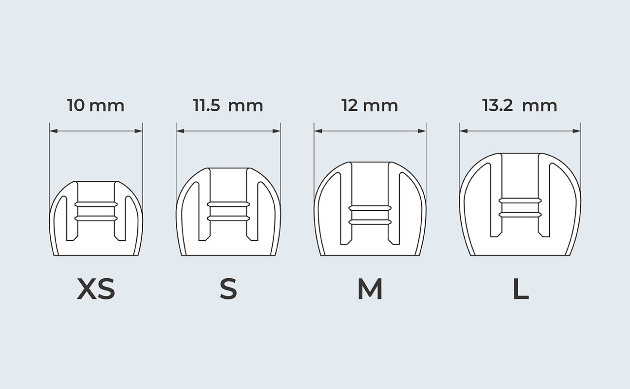 HP-DME2 装着感で選べる4サイズ