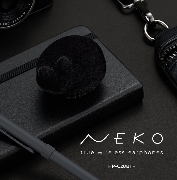 HP-C28BTF 完全ワイヤレスイヤホン NEKO 猫 フロッキー HP-C28BTK/HP